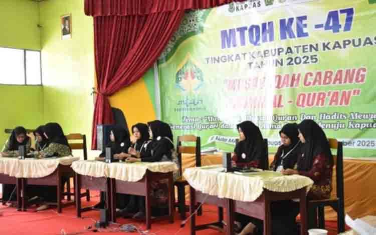 MTQH ke-47 Kapuas Berjalan Lancar, Penutupan Akan Dirangkai dengan Peringatan Maulid Nabi