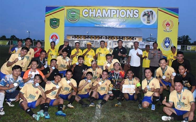 Hasil Sepakbola Bupati Cup 2025 di Pulang Pisau Diproyeksikan untuk Porprov 2026