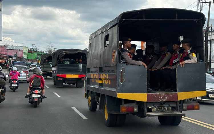 Polri dan TNI Gelar Patroli Gabungan di Palangka Raya untuk Jaga Kondusifitas Wilayah