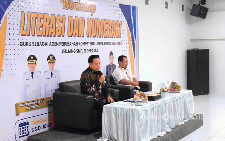Disdik Seruyan Gelar Workshop Literasi dan Numerasi Jenjang SMP