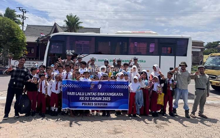 Satlantas Polres Seruyan Kampanye Keselamatan Lalu Lintas Peringati Hari Lalu Lintas ke-70