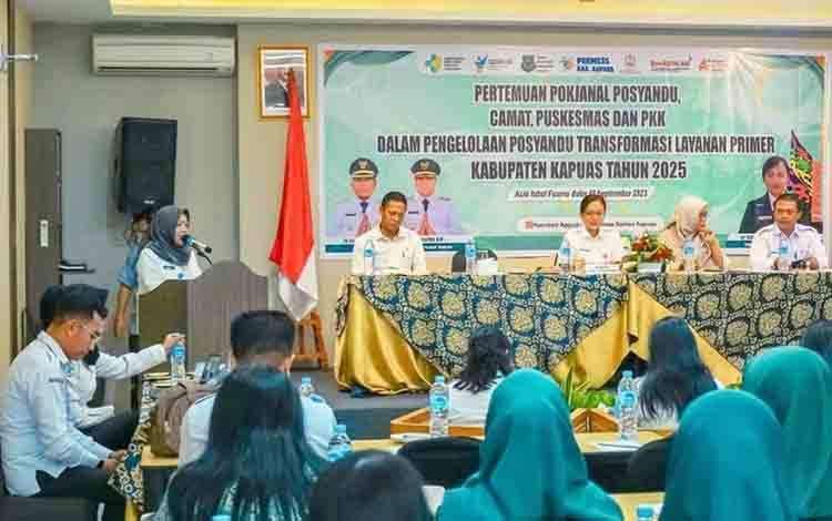 Perkuat Layanan Primer, Dinkes Kapuas Gelar Pertemuan Transformasi Posyandu