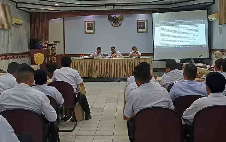 Pemerintah Kabupaten Kotawaringin Timur rapat persiapan Sekolah Rakyat, Rabu, 10 September 2025. (FOTO: DEWIP)