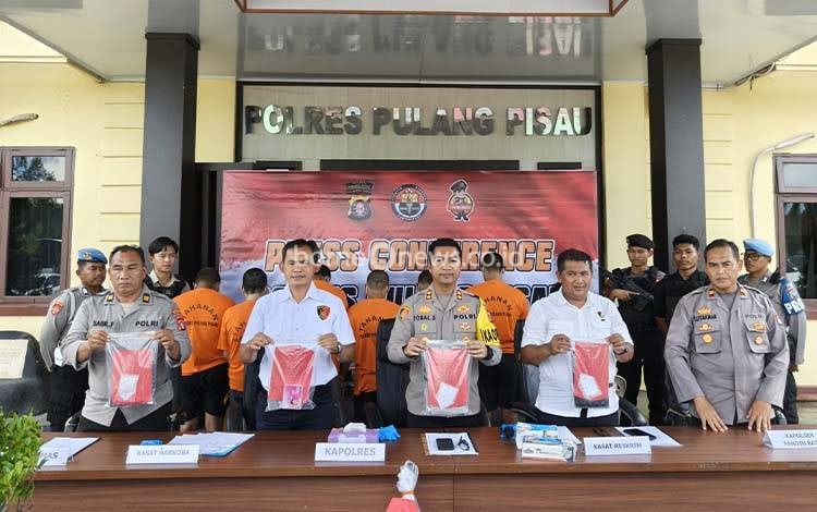 Polres Pulang Pisau Rilis Pengungkapan Kasus Narkotika Agustus, Ini Daftar Tersangka dan TKP