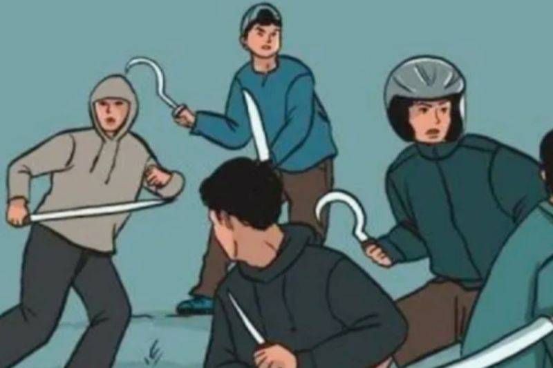 Polisi Amankan Sejumlah Remaja Bawa Celurit akan Tawuran