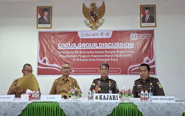 FGD Optimalisasi Peran Koperasi Merah Putih, Pemko Palangka Raya Dorong Sinergi Lintas Sektor