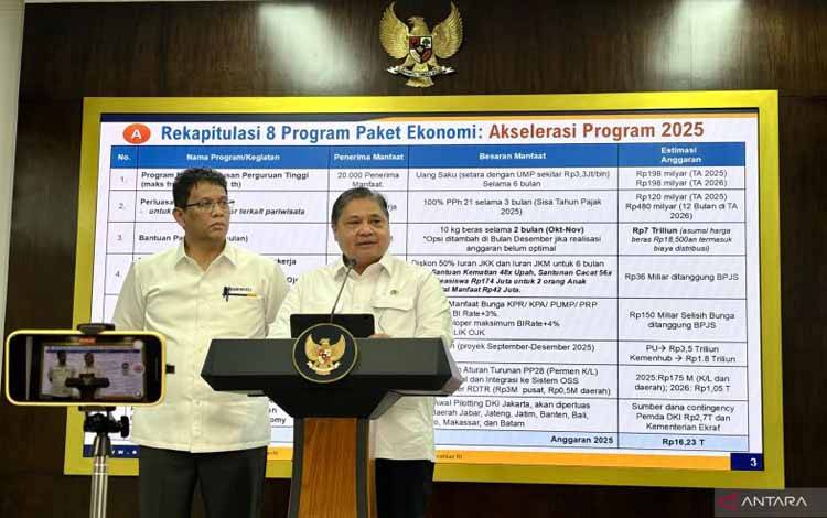 Pemerintah Terbitkan 8 Program Paket Ekonomi, Termasuk Bantuan Pangan