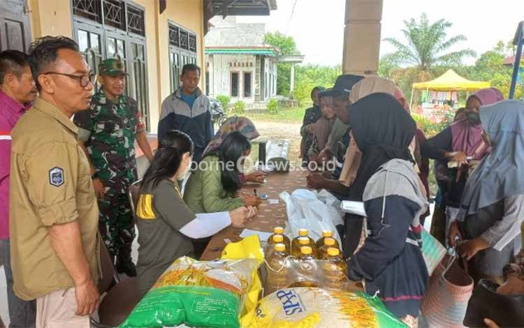 Warga Sematu Jaya Lamandau Sambut Baik Gerakan Pangan Murah