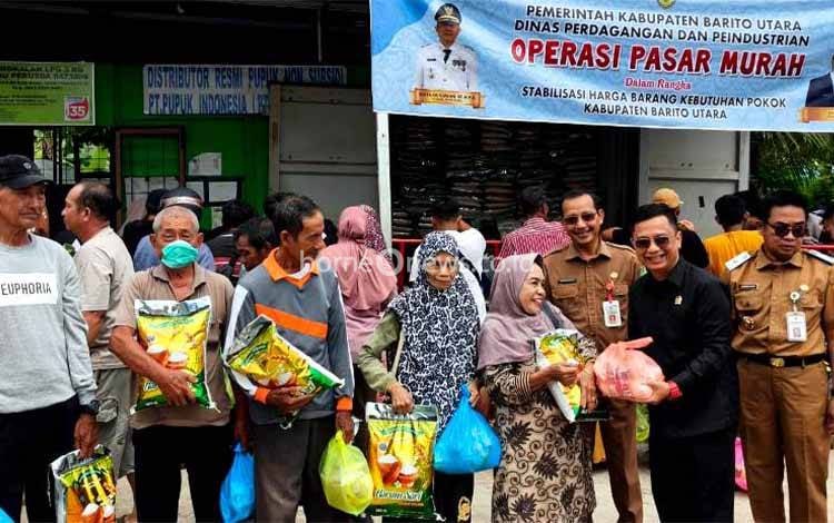 Komisi II DPRD Barito Utara Apresiasi Pasar Murah Pemkab Barito Utara