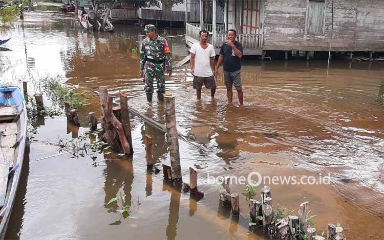 Debit Air Sungai Lamandau Naik, Waspada Titik Rawan Banjir di Kotawaringin Lama