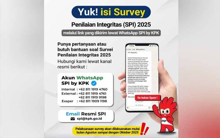 Wali Kota Palangka Raya Ajak Masyarakat Berpartisipasi dalam Survei Penilaian Integritas KPK RI