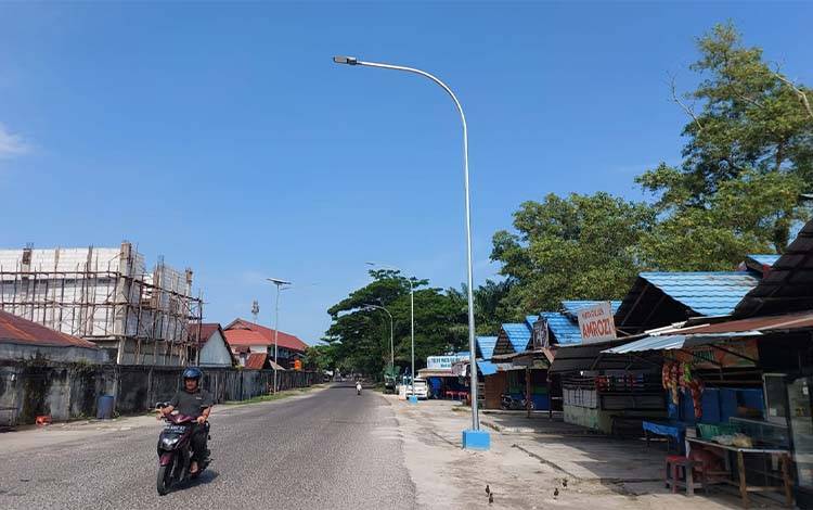PJU Jalan Pemuda-Jalan Pramuka Sampit Rampung, Siap Diresmikan Setelah Uji Coba