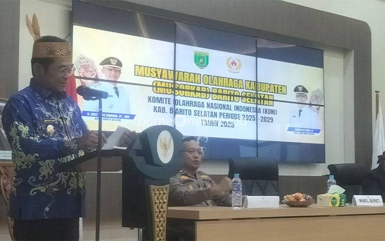 Wakil Bupati Barito Selatan: Musorkab KONI Momentum Penting dan Strategis untuk Kemajuan Olahraga