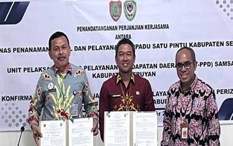 DPMPTSP Seruyan dan Samsat Resmi Jalin Kerja Sama Tingkatkan PAD