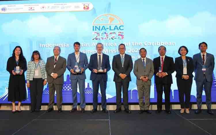 Perwakilan BPJPH menghadiri Indonesia-Latin America and the Caribbean Business Forum (INA-LAC) 2025 yang digelar di Sao Paulo, Brasil, Rabu (23/9/2025). ANTARA/HO-BPJPH