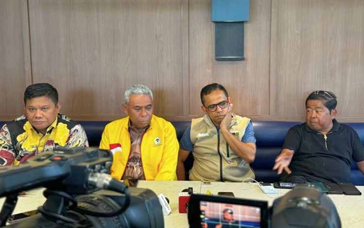 Wakil Ketua Umum Bidang Kebijakan Publik Partai Golkar Idrus Marham (ujung kanan). (ANTARA/HO-Partai Golkar)