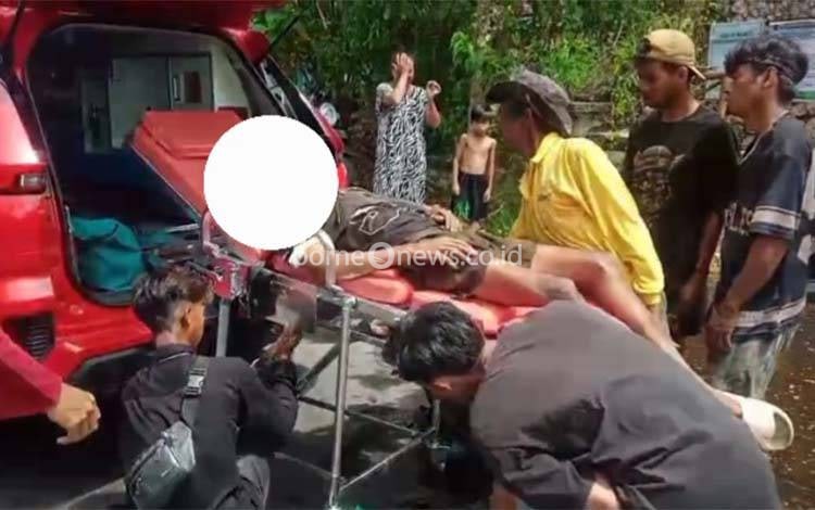 Bangunan GPU Kuala Kapuas Roboh Timpa Tukang Bangunan