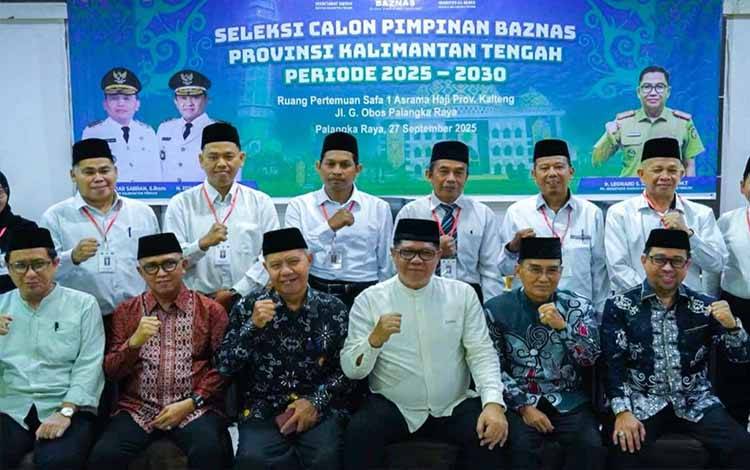 13 Peserta Daftar Seleksi Pimpinan Baznas Kalteng, 11 Hadir Ikuti Tahapan