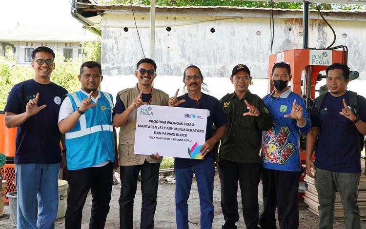 PLN Dorong Ekonomi Hijau Desa Mantaren Pulang Pisau lewat Pemanfaatan FABA