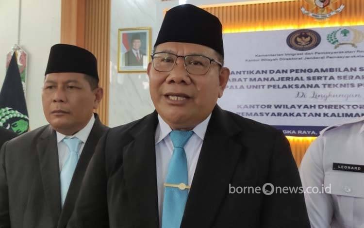 Lantik Pejabat Baru, Kakanwil Ditjen PAS Kalteng Tekankan Peningkatan Kinerja Pengamanan Lapas