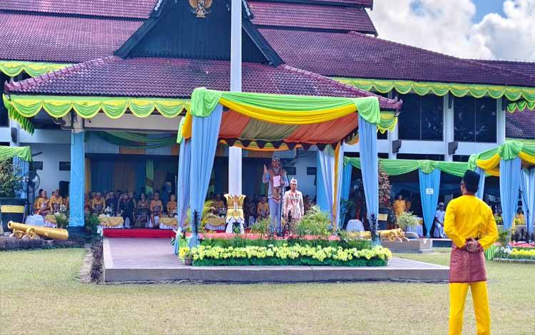 Gubernur Kalteng Jadi Inspektur Upacara HUT ke 66 Kotawaringin Barat