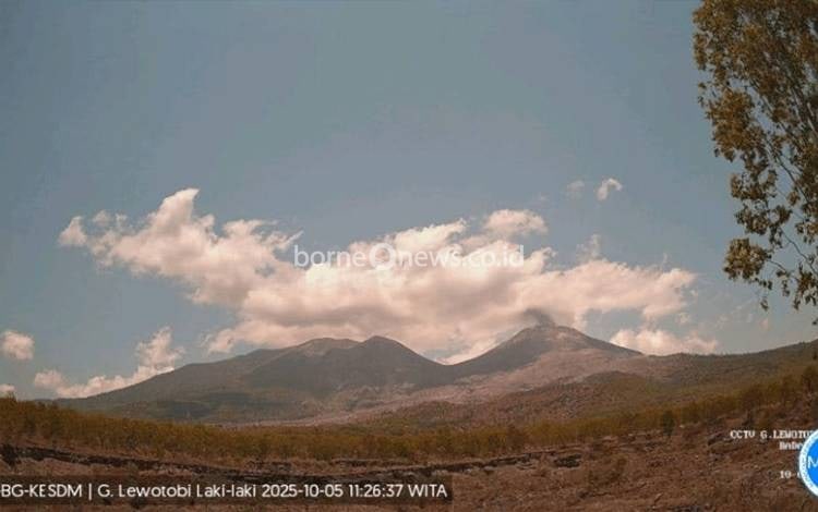 Gunung Lewotobi Laki-laki Tiga Kali Erupsi Sepanjang Hari Minggu