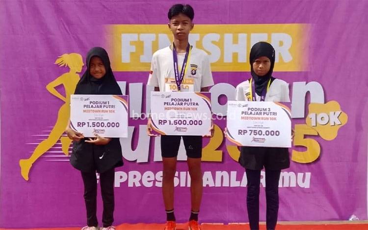 Atlet Binaan RESPEK Polres Seruyan Raih Prestasi di Ajang Midtown Run 2025