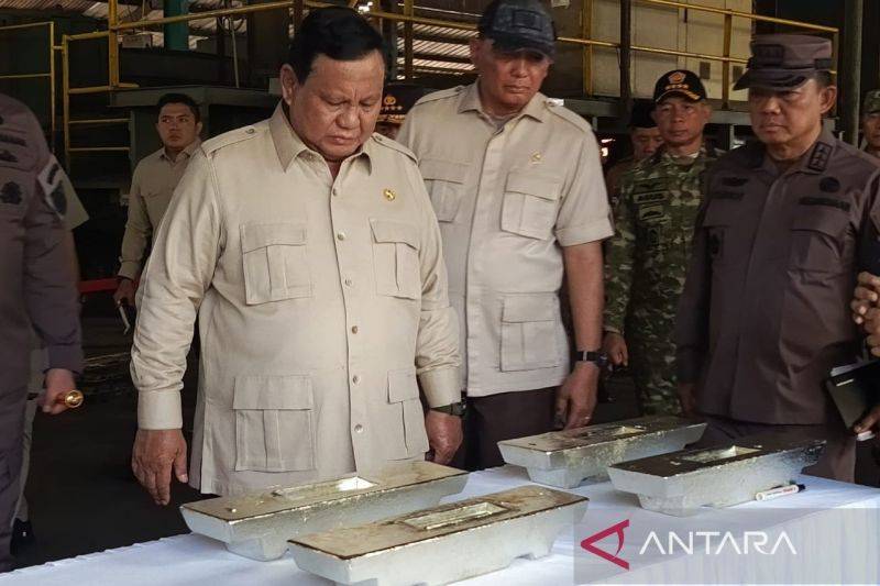Prabowo: Mineral Ikutan Timah Sitaan di Babel Ratusan Triliun