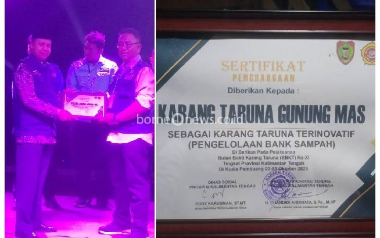 Karang Taruna Gunung Mas Raih Penghargaan Sebagai Karang Taruna Terinovatif Tingkat Kalteng