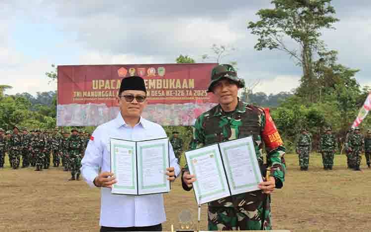 Pj Bupati Barito Utara Resmi Buka TMMD kE-126