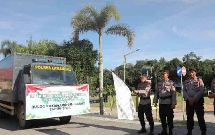 Polres Lamandau Distribusikan Hasil Panen Jagung, Dukung Ketahanan Pangan Nasional