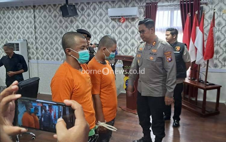 Polres Kobar Tangkap Dua Pencuri Uang Rp395 Juta dari Brankas J&T