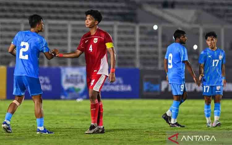 Timnas Indonesia U-23 Tumbang 1-2 dari India di Laga Uji Coba Pertama