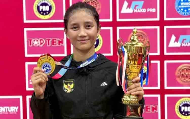 Polwan Sumut Raih Medali Emas di Piala Dunia Kickboxing 2025
