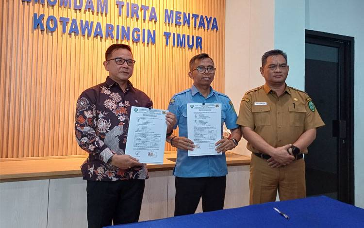 Pemkab Kotim Harap Direktur Baru Perumdam Tirta Mentaya Lakukan Terobosan Pelayanan Air Bersih