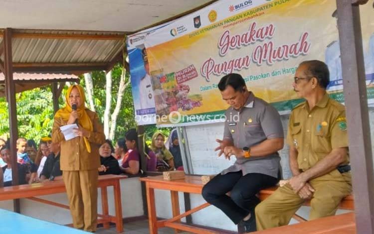 Dinas Ketahanan Pangan Pulang Pisau Gelar Gerakan Pangan Murah, Sediakan 2 Ton Beras untuk Warga Jabiren Raya