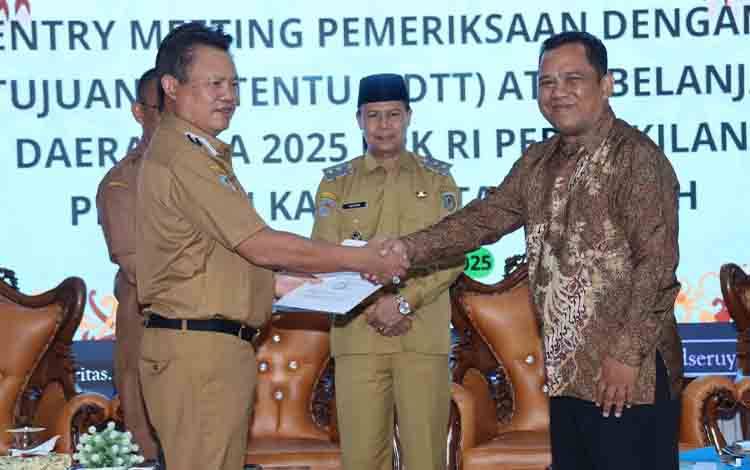 Bupati Seruyan Sampaikan Empat Poin Penting pada Entry Meeting PDTT BPK RI