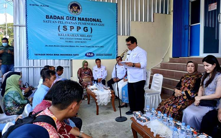 Bupati Barito Utara Launching Program Makan Bergizi Gratis