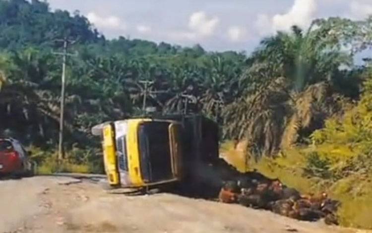 Warga Keluhkan Jalan Lintas Sepaku-Parigi Lamandau Rusak Parah