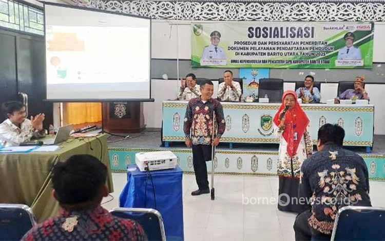 Disdukcapil Barito Utara Gencar Sosialisasi Prosedur Kependudukan, Fokus Capai Target Dokumen Warga