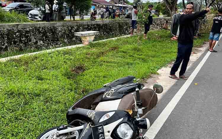 Kecelakaan Maut di Jalan Soekarno Palangka Raya, Pengendara Motor Tanpa Identitas Tewas di Tempat