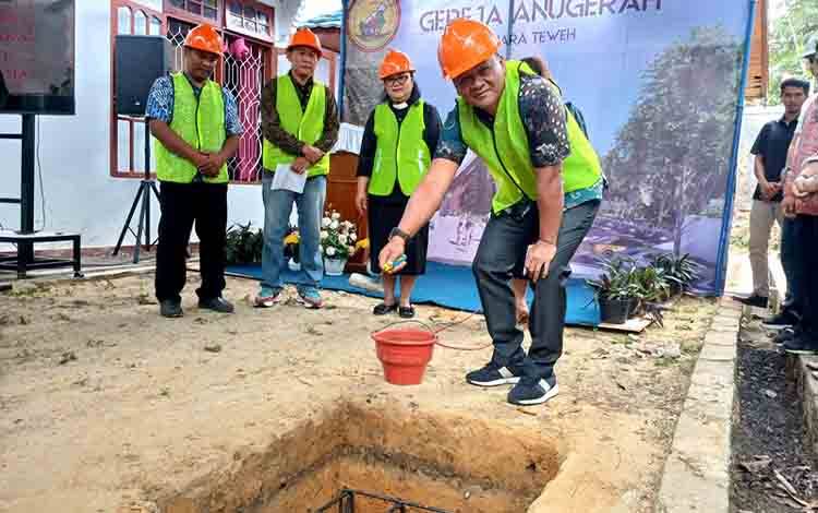 Bupati Dukung Pembangunan Gereja Anugerah dan Kantor Sekretariat MPH GKE Anugerah Muara Teweh