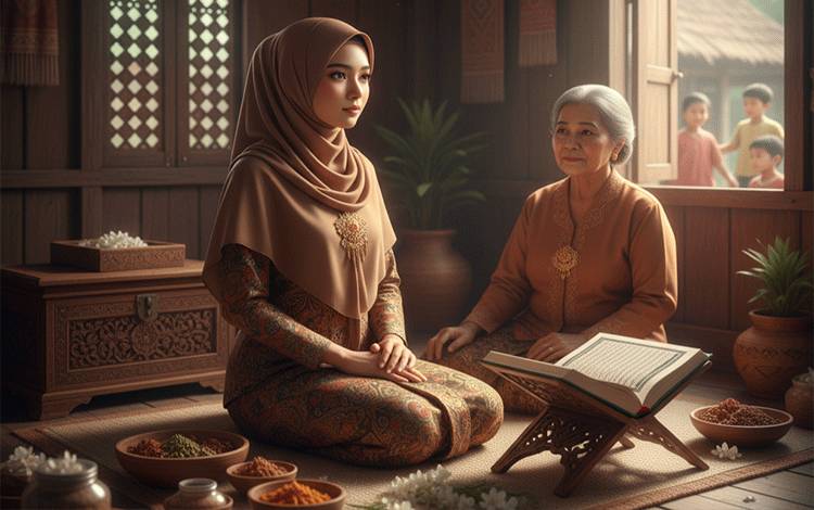 Mengenal "Bapingit", Tradisi Isolasi Calon Pengantin Adat Banjar Penuh Makna