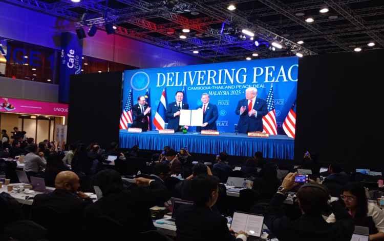 Thailand dan Kamboja Tandatangani Kesepakatan Damai Disaksikan Trump