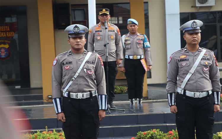 Wakapolresta Palangka Raya Tekankan Peningkatan Pelayanan dan Kesiapsiagaan Personel