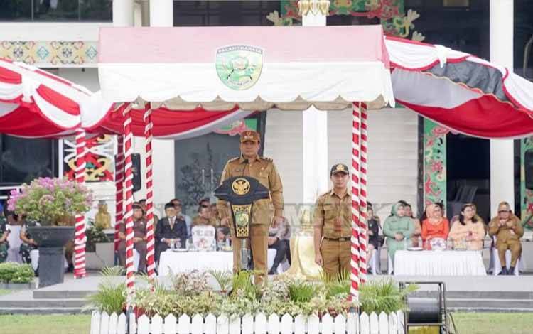 Wakil Wali Kota Palangka Raya Pimpin Upacara Peringatan Hari Sumpah Pemuda