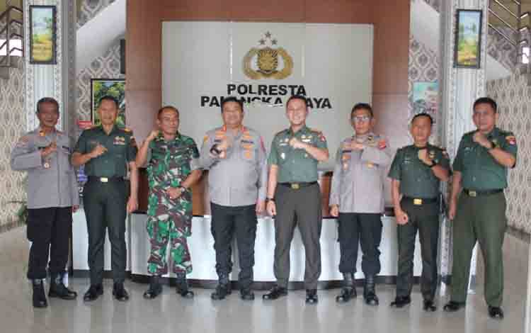 Dandim Silaturahmi ke Polresta Palangka Raya Perkuat Sinergisitas