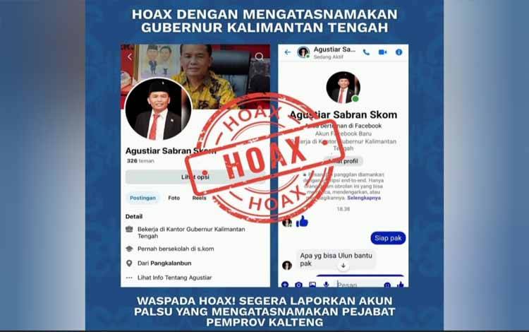 Waspada Penipuan Mengatasnamakan Gubernur Kalteng, Masyarakat Diminta Berhati-hati