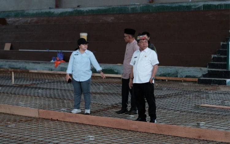 Pemkab Kapuas Targetkan Rehab GOR Panunjung Tarung Tepat Waktu