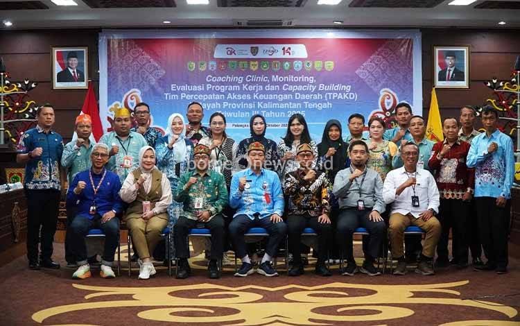 OJK Provinsi Kalimantan Tengah menggelar Coaching Clinic Tim Percepatan Akses Keuangan Daerah atau TPAKD Triwulan III Tahun 2025. (FOTO: Istimewa)
